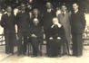 Boven: Willem,Jan,Dora,Hein,Anton,Bernard. Onder: Opa en Oma